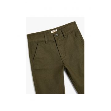 Pantaloni chino de bumbac