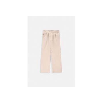 Pantaloni cu croiala ampla - Bej deschis