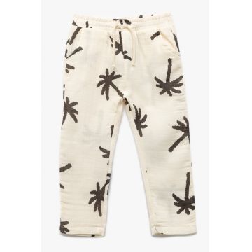 Pantaloni de bumbac cu snur