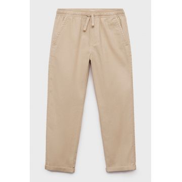Pantaloni din amestec de in cu snur de ajustare in talie