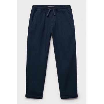 Pantaloni din amestec de in cu snur de ajustare in talie