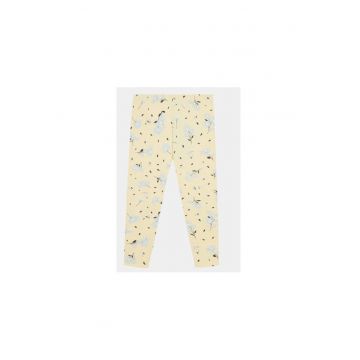 Pantaloni fete -  303816520 - Bumbac - Galben