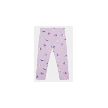 Pantaloni fete -  303816544 - Bumbac - Violet