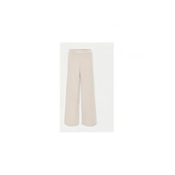 Pantaloni fete -  304704581 - Poliester/Viscoza - Bej