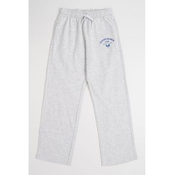 Pantaloni regular fit de trening din bumbac