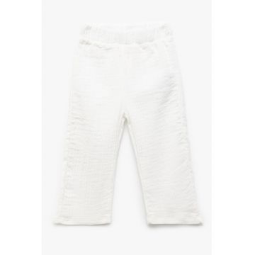 Pantaloni relaxed-fit cu talie elastica