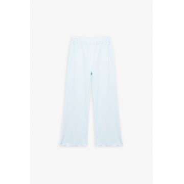 Pantaloni relaxed fit cu terminatii valurite