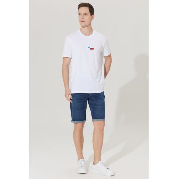 Pantaloni scurti de denim cu design 5 buzunare