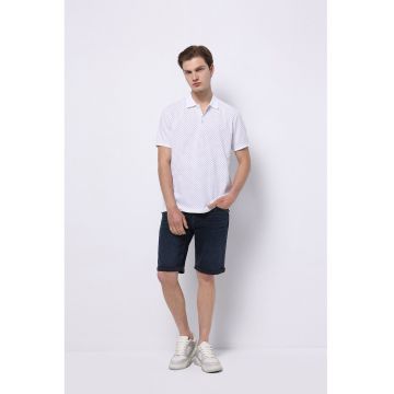Pantaloni scurti din denim cu aspect decolorat