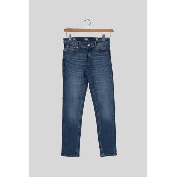 Blugi slim fit cu aspect decolorat Glenn