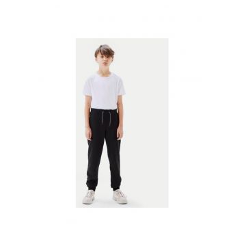 Pantaloni baieti -  208860390 - Bumbac organic/Poliester - Negru