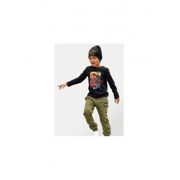Pantaloni baieti -  304284830 - Bumbac organic - Verde