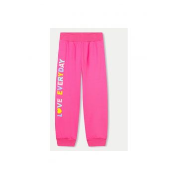 Pantaloni fete -  304182396 - Poliester/Bumbac - Roz
