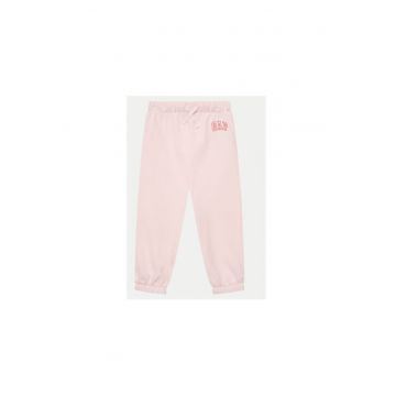Pantaloni fete -  305289575 - Bumbac/Poliester reciclat - 92 CM - Roz