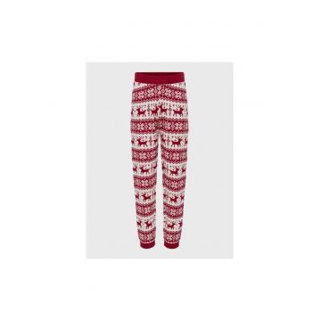 Pantaloni lungi -  300589540 - Poliester - Rosu