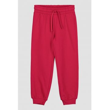Bluza de trening uni din amestec de bumbac