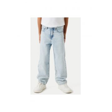 Pantaloni baieti -  304718267 - Bumbac organic/Bumbac - Albastru