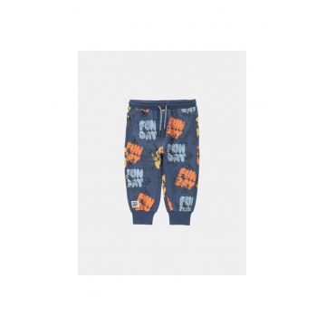 Pantaloni copii -  48470 - Albastru - Bumbac
