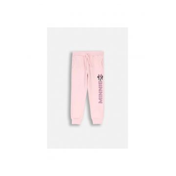 Pantaloni copii -  antrenament - imprimeu - roz - material confortabil -