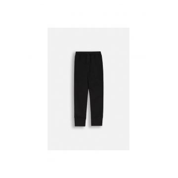 Pantaloni copii -  bumbac - negru - fete