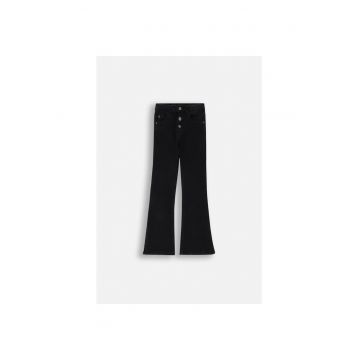 Pantaloni copii -  FLARE - bumbac - negru -