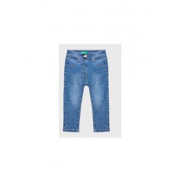 Pantaloni fete -  301770923 - Bumbac/Poliester - Albastru