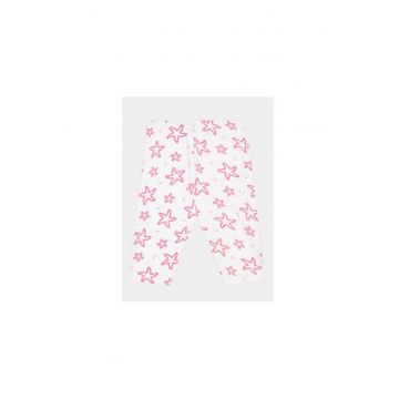 Pantaloni fete -  302098750 - Bumbac - Alb