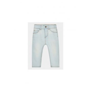 Pantaloni fete -  303215002 - Bumbac/Poliester - Albastru