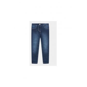 Pantaloni fete -  303215149 - Bumbac/Poliester - Albastru