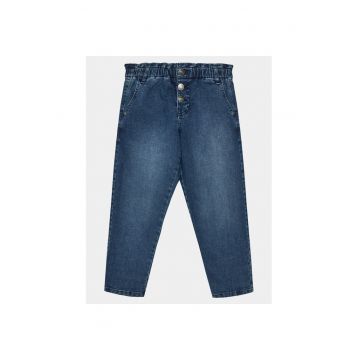 Pantaloni fete -  303816292 - Bumbac - Albastru