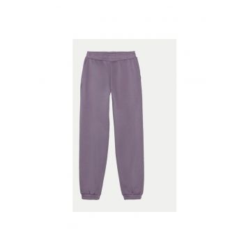 Pantaloni fete -  303943110 - Bumbac/Poliester - Violet