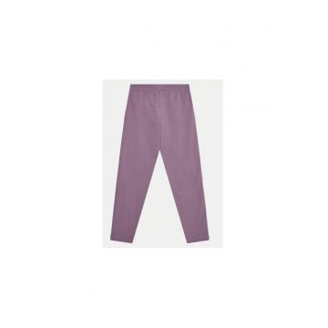 Pantaloni fete -  303943356 - Bumbac - Violet
