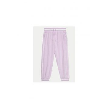 Pantaloni fete -  304279805 - Bumbac/Poliester - Violet