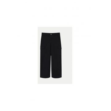 Pantaloni fete -  304434242 - Bumbac - 134 CM - Negru
