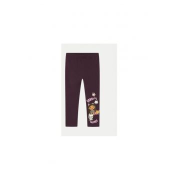 Pantaloni fete -  304435126 - Bumbac - Violet