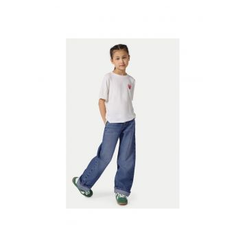 Pantaloni fete -  304436154 - Bumbac - Albastru
