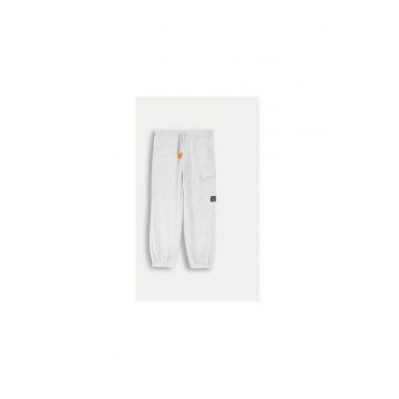 Pantaloni fete -  304481024 - Bumbac/Poliester - Gri