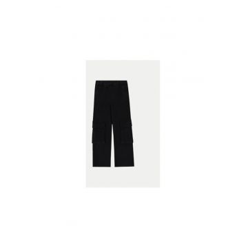 Pantaloni fete -  304481369 - Bumbac - Negru