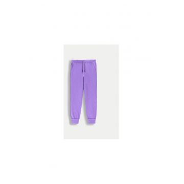 Pantaloni fete -  304488160 - Bumbac - Violet
