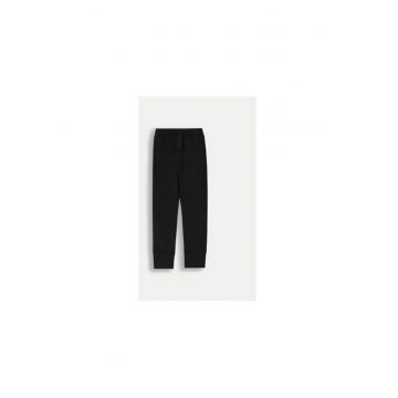 Pantaloni fete -  304488405 - Bumbac - 110 CM - Negru
