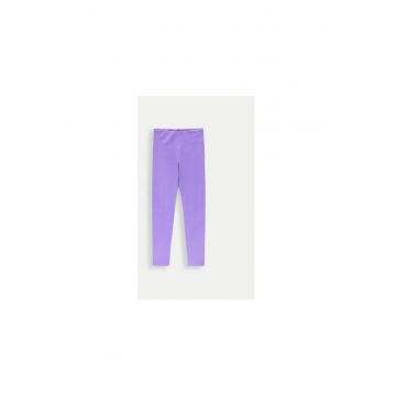 Pantaloni fete -  304488566 - Bumbac - 104 CM - Violet