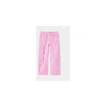 Pantaloni fete -  304497148 - Bumbac - Roz