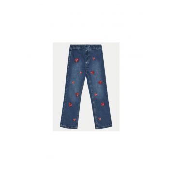 Pantaloni fete -  304547881 - Bumbac - Albastru