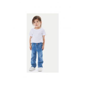 Pantaloni fete -  304718281 - Lyocell/Poliester reciclat - Albastru
