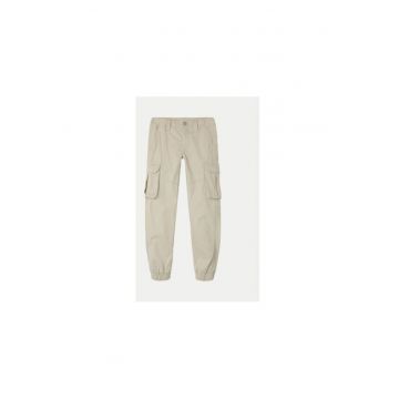 Pantaloni fete -  304718441 - Bumbac - 134 CM - Gri