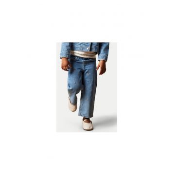Pantaloni fete -  304732089 - Bumbac/Bumbac - Albastru