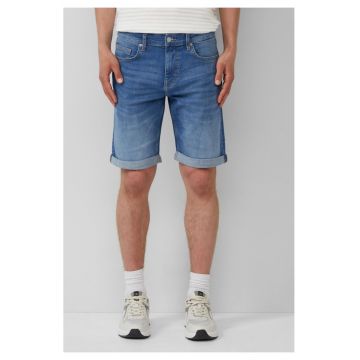 Q/S by s.Oliver Pantaloni scurti de blug barbati - John cu talie medie si croiala Regular Fit