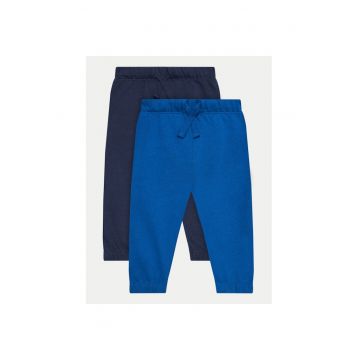 Set 2 pantaloni baieti -  304547690 - Bumbac - Albastru