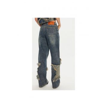 Blugi dama -  26510 - Albastru - Bumbac