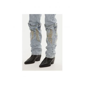 Blugi dama -  26712 - Albastru - Bumbac